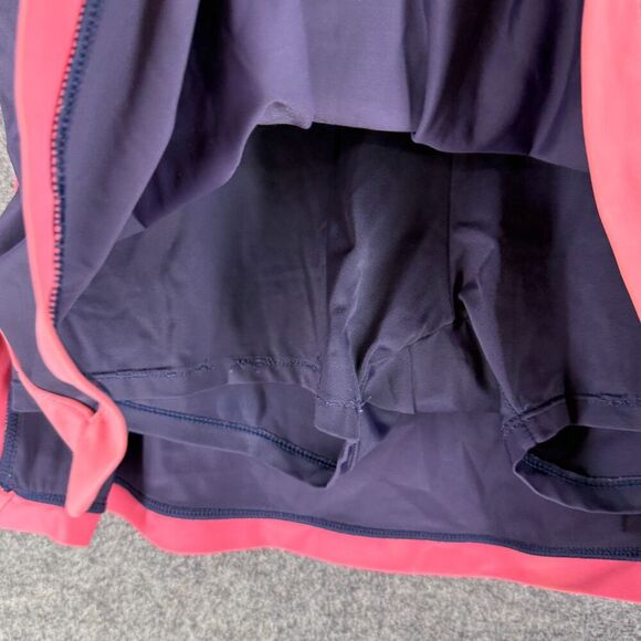 Swim 365 Swim Skort Women 14 Blue Lined Pull On Ellastic Waist Nylon Swimwear - Picture 3 of 8